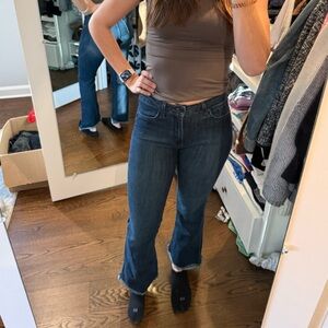 Just Black Dark Blue Flare Jeans